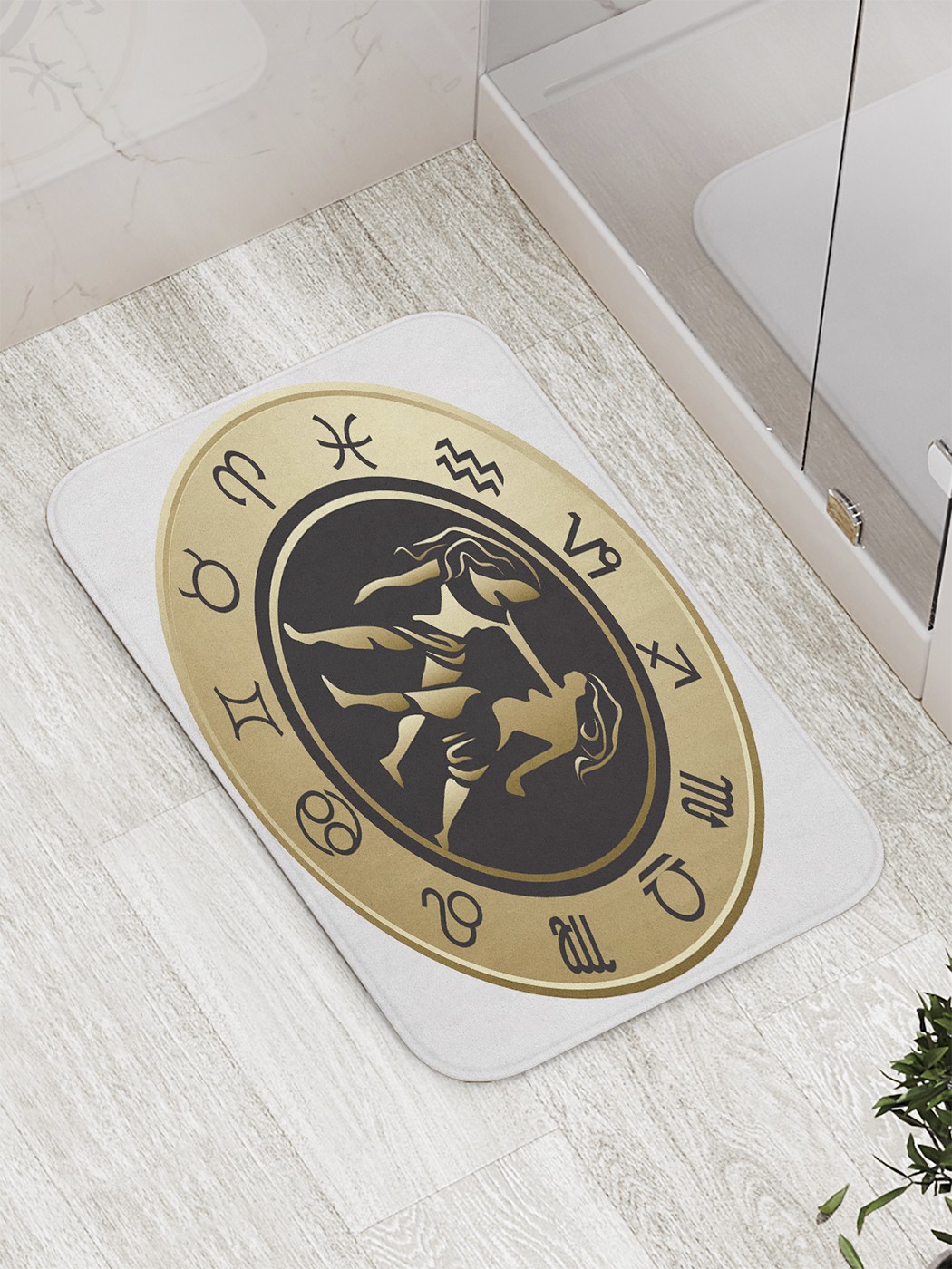

Коврик противоскользящий для ванной, сауны, бассейна, 77х52 см bath_60351 JoyArty