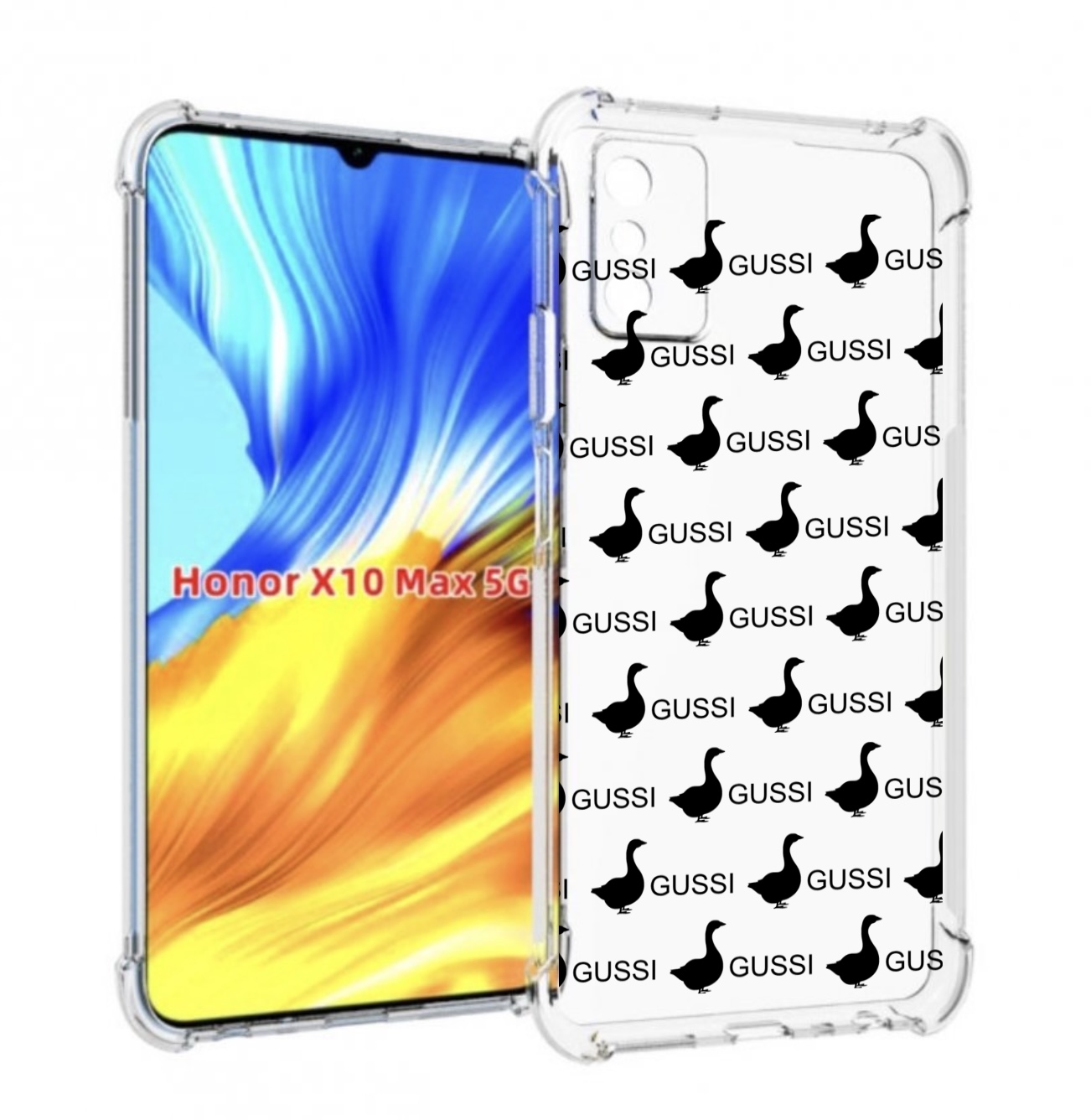 

Чехол MyPads GUSSI для Honor X10 Max, Прозрачный, Tocco