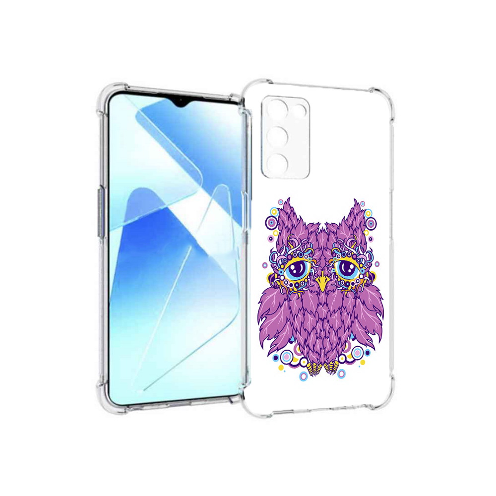 

Чехол MyPads Tocco для Infinix Zero X Pro Розовая сова, Прозрачный, Tocco