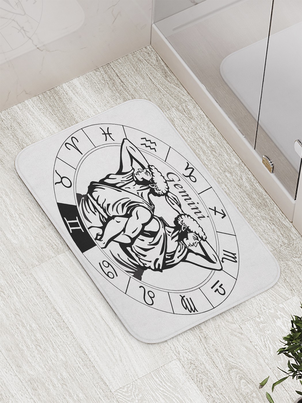 

Коврик противоскользящий для ванной, сауны, бассейна, 77х52 см bath_60342 JoyArty
