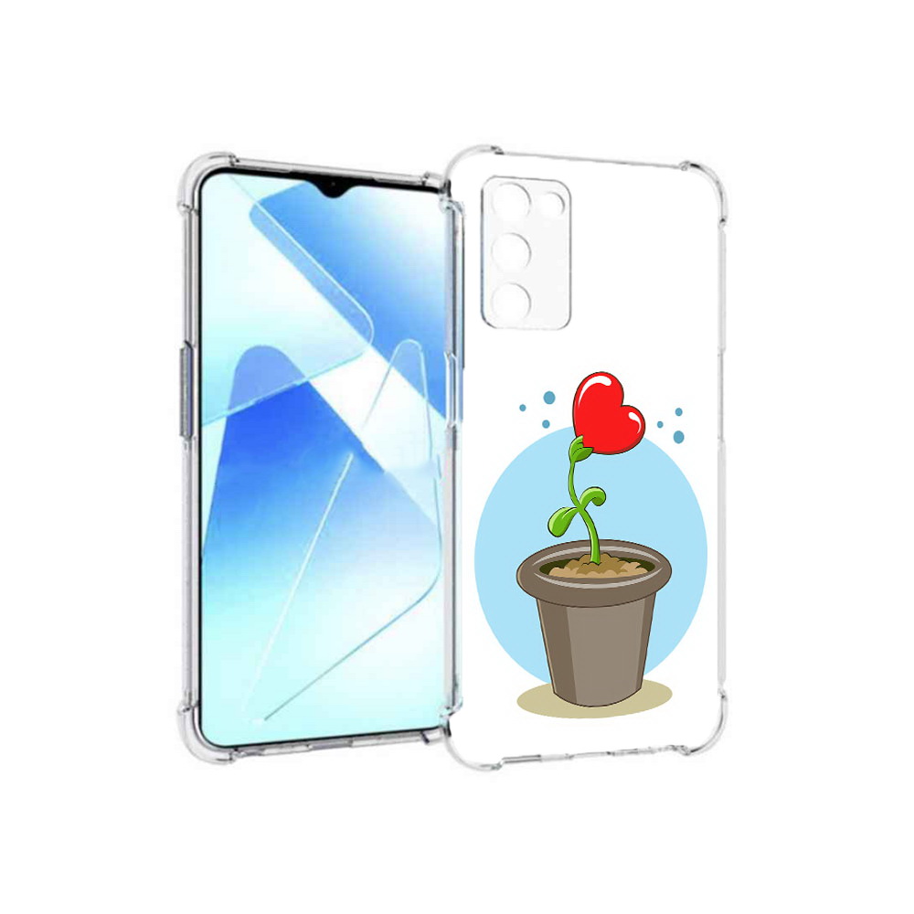 

Чехол MyPads Tocco для Infinix Zero X Pro Растение любви 14 февраля, Прозрачный, Tocco