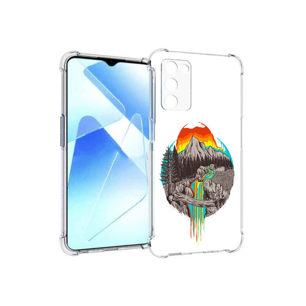

Чехол MyPads Tocco для Infinix Zero X Pro Радужный водопад, Прозрачный, Tocco