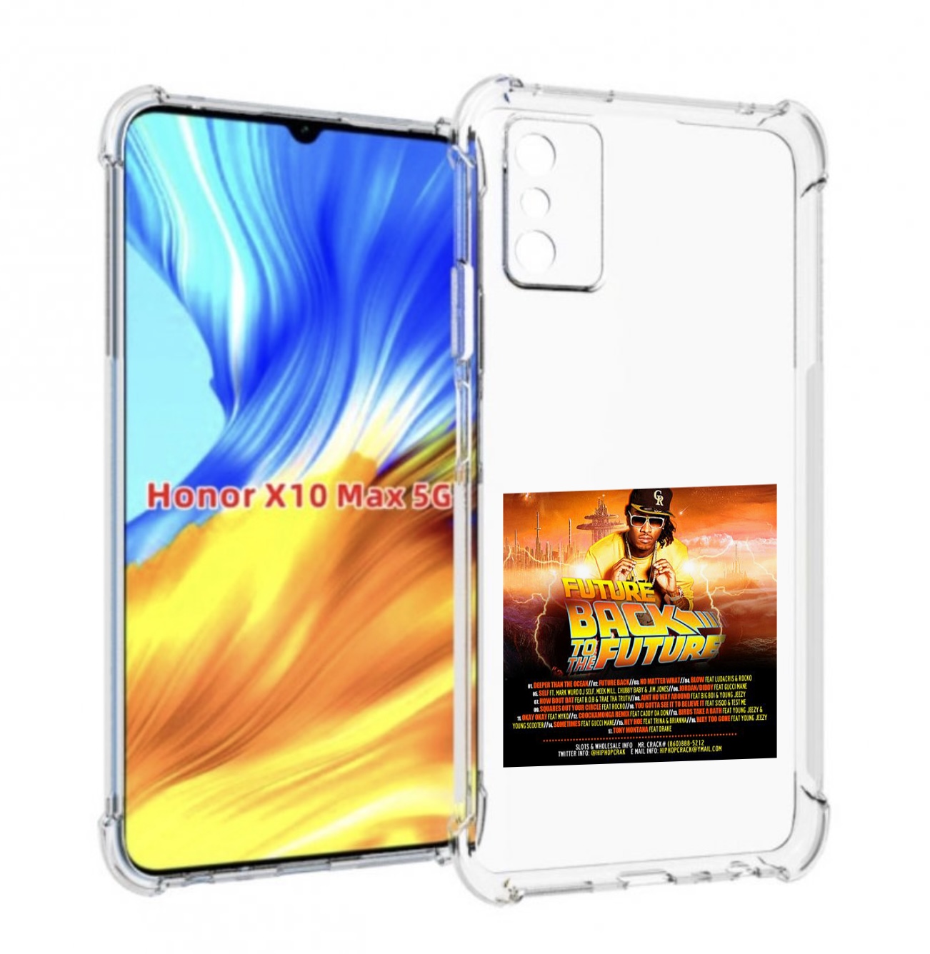 

Чехол Mypads Future - Back To The Future Для Honor X10 Max, Прозрачный, Tocco