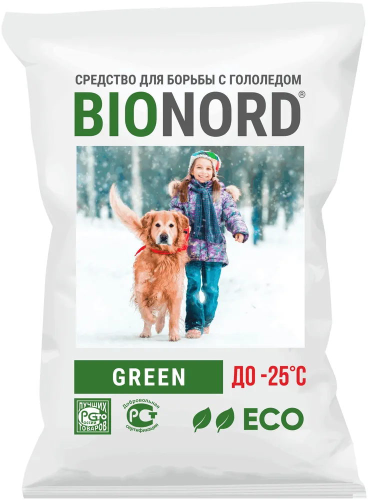 

Противогололедный Реагент BIONORD GREEN