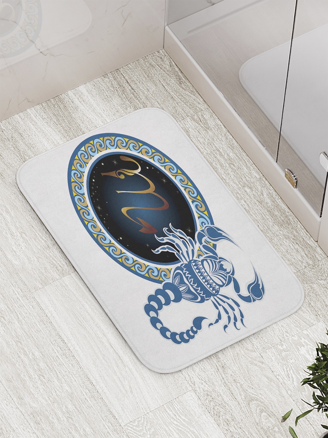 

Коврик противоскользящий для ванной, сауны, бассейна, 77х52 см bath_60300 JoyArty