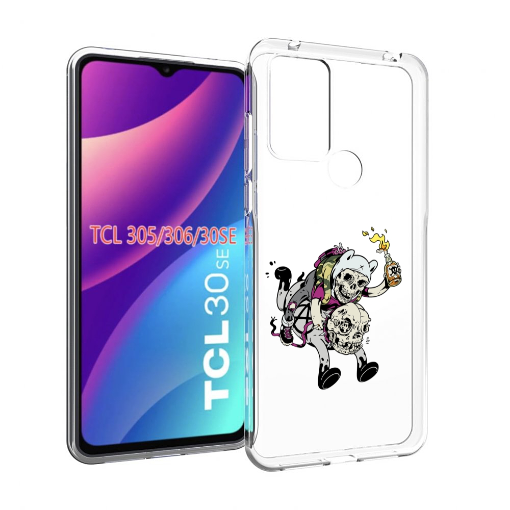 

Чехол MyPads время приключений скелеты для TCL 30SE/305/306/30E, Tocco