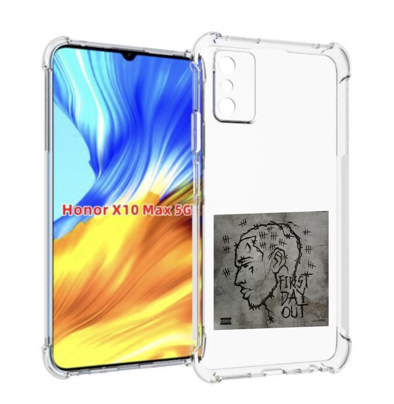 

Чехол MyPads First Day Out для Honor X10 Max, Прозрачный, Tocco