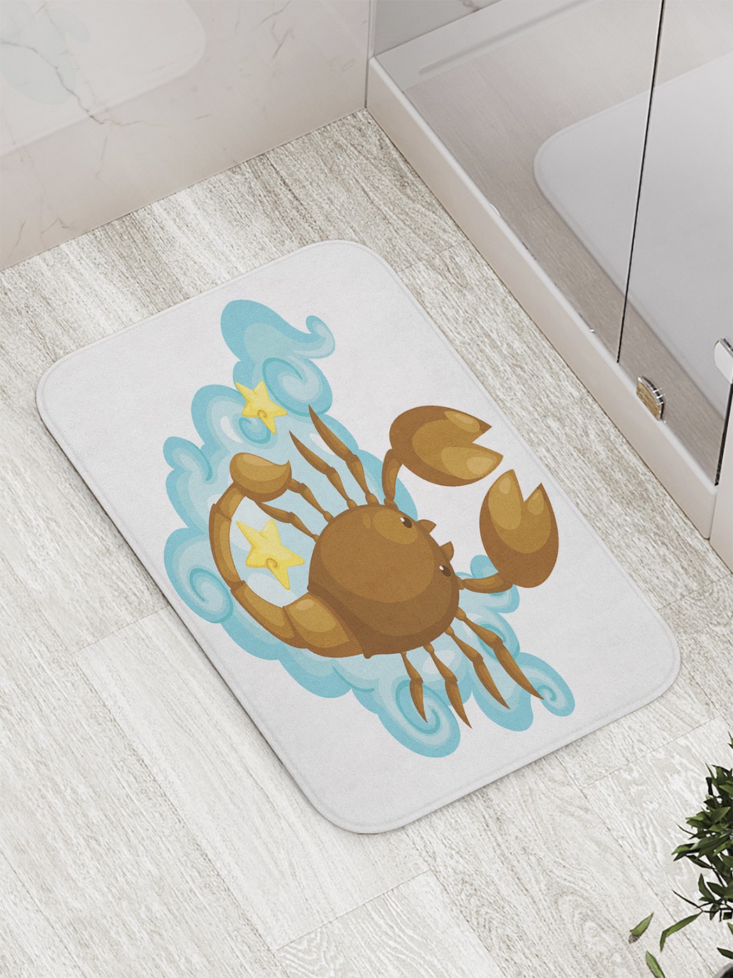 

Коврик противоскользящий для ванной, сауны, бассейна, 77х52 см bath_60292 JoyArty