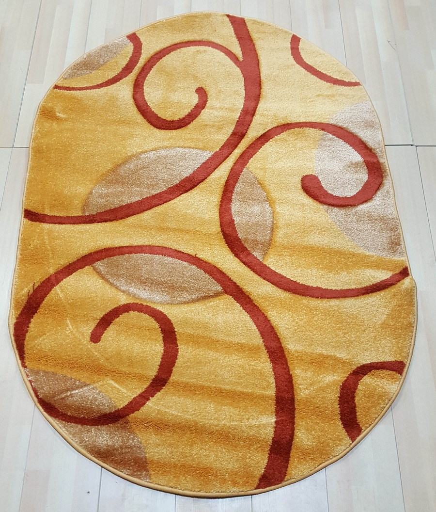 фото Ковер fruzan 3517r овал террак 100x200 sofia rugs