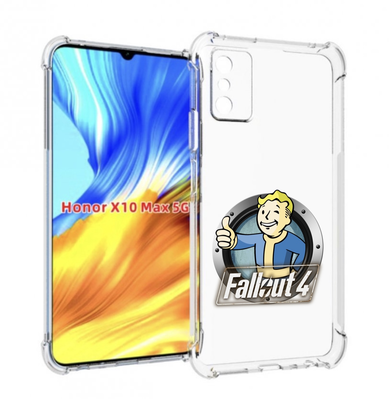 

Чехол MyPads Fallout-4 для Honor X10 Max, Прозрачный, Tocco