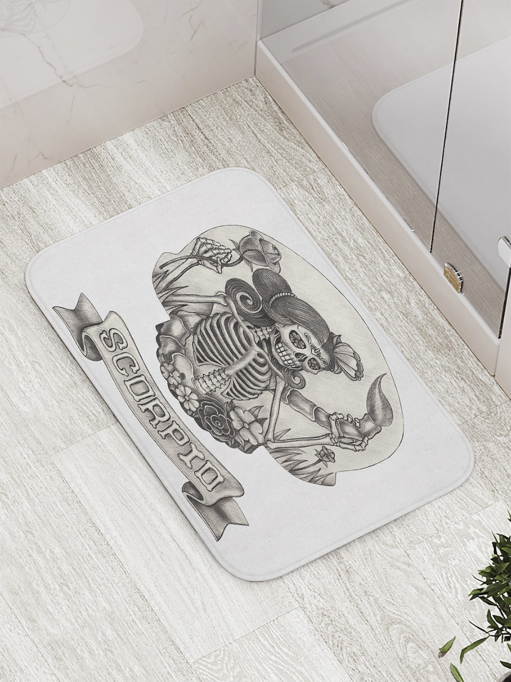 

Коврик противоскользящий для ванной, сауны, бассейна, 77х52 см bath_60275 JoyArty