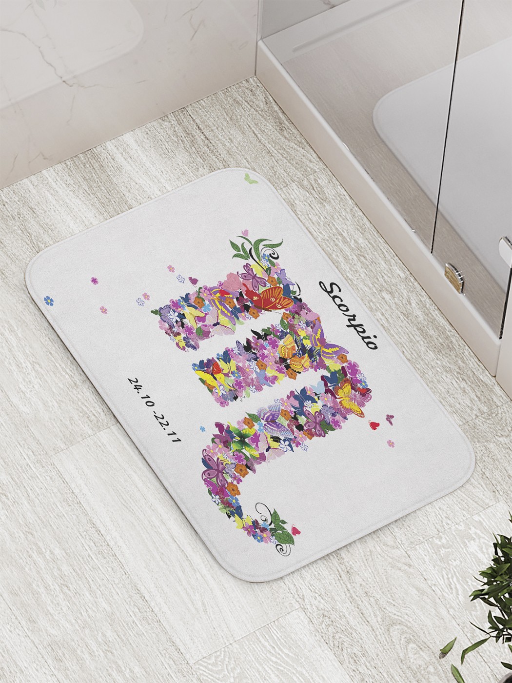 

Коврик противоскользящий для ванной, сауны, бассейна, 77х52 см bath_60273 JoyArty