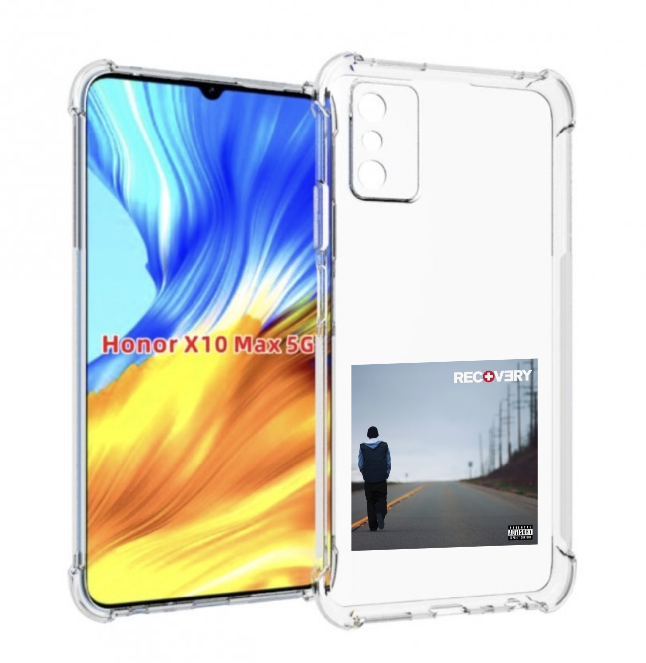 

Чехол MyPads Eminem RECOVERY для Honor X10 Max, Прозрачный, Tocco