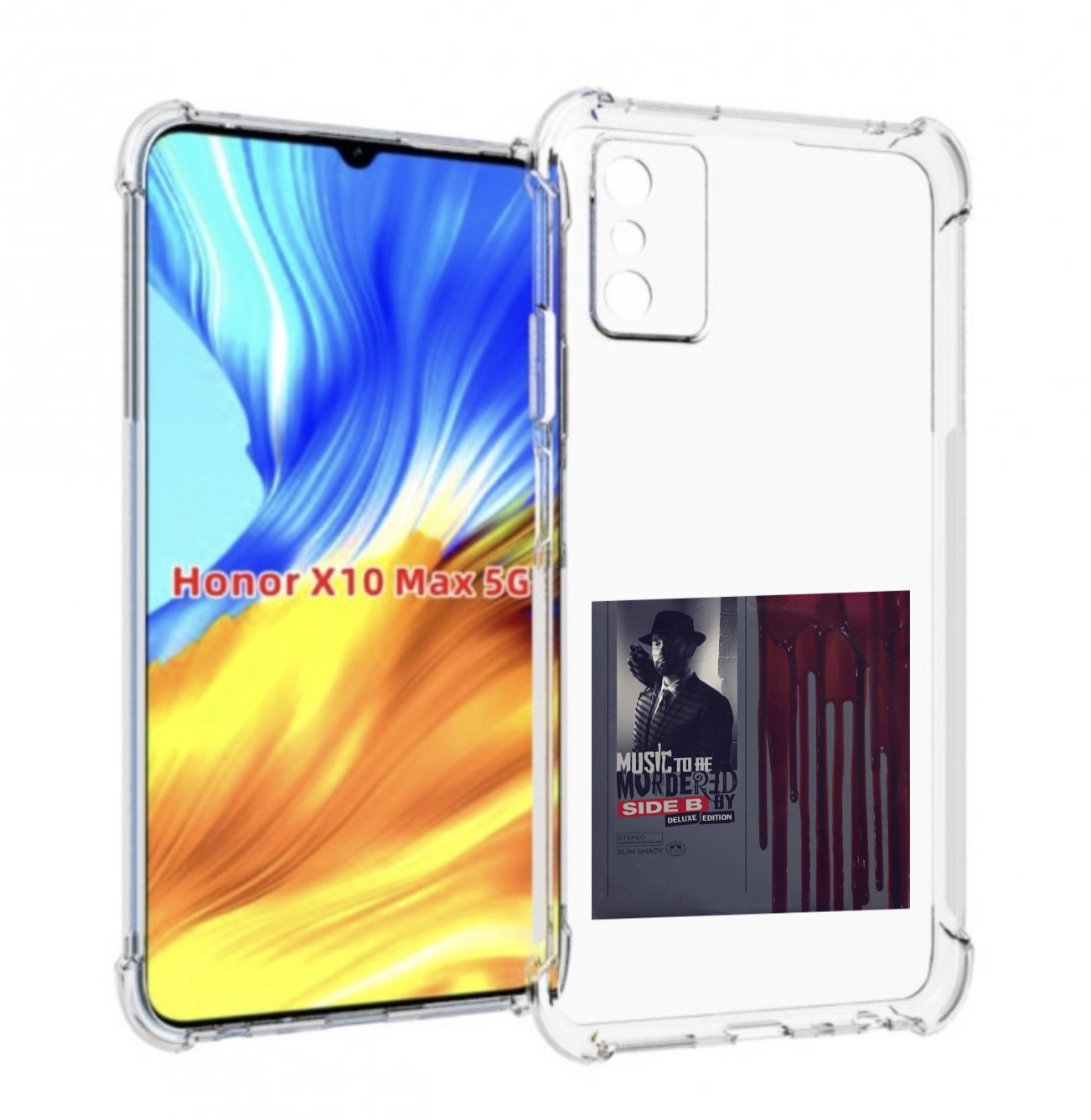 

Чехол MyPads Eminem MUSIC TO BE MURDERED BY для Honor X10 Max, Прозрачный, Tocco