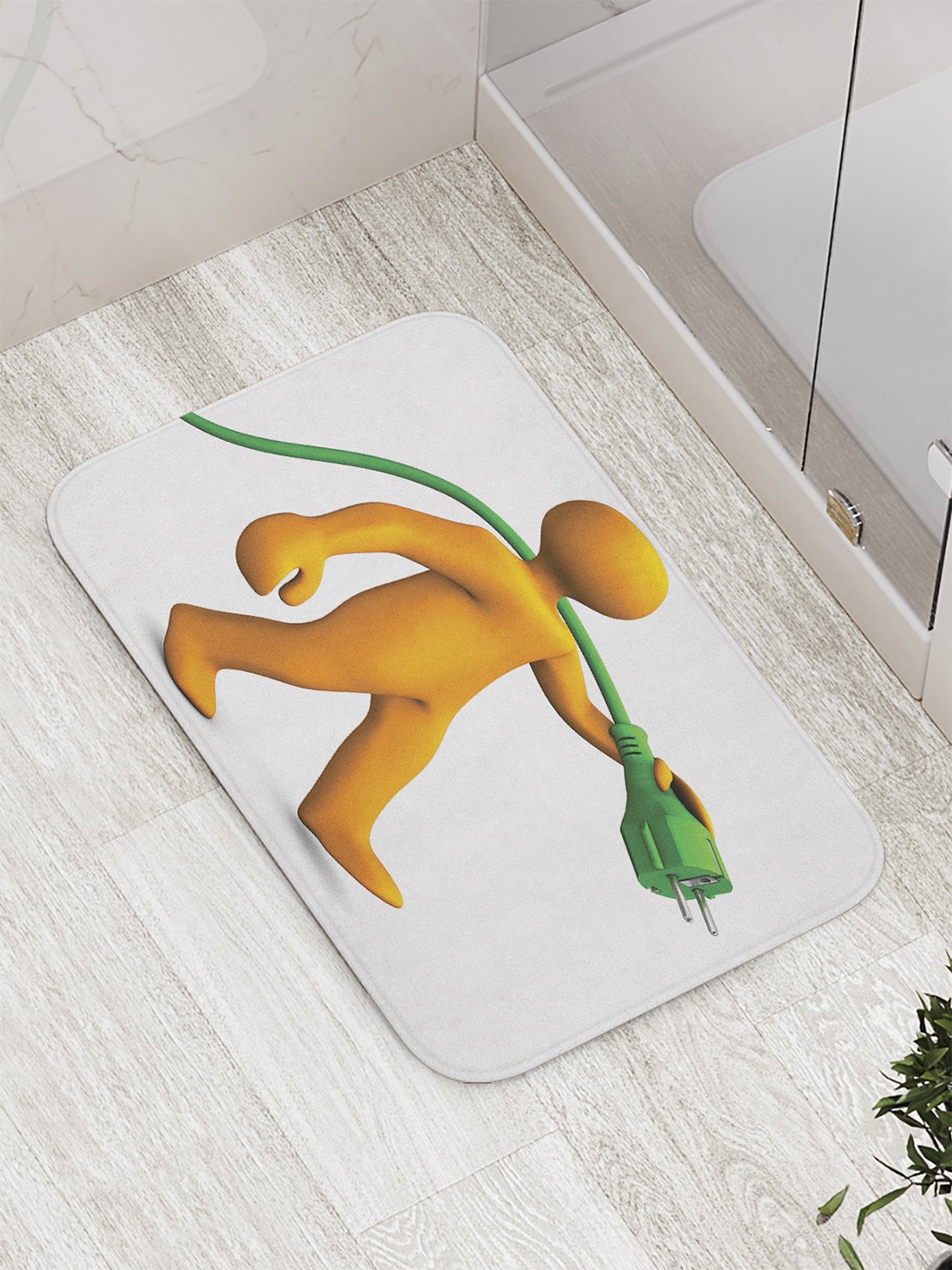 

Коврик противоскользящий для ванной, сауны, бассейна, 77х52 см bath_60260 JoyArty