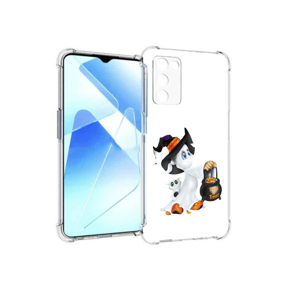 

Чехол MyPads Tocco для Infinix Zero X Pro Маленький призрак, Прозрачный, Tocco