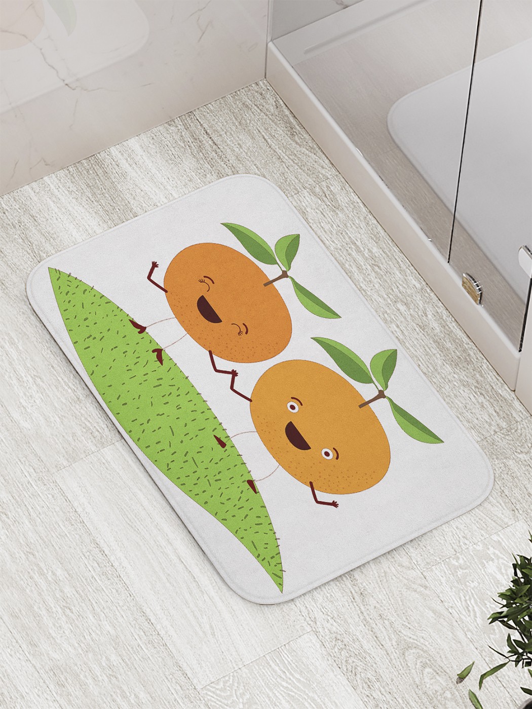 

Коврик противоскользящий для ванной, сауны, бассейна, 77х52 см bath_60257 JoyArty