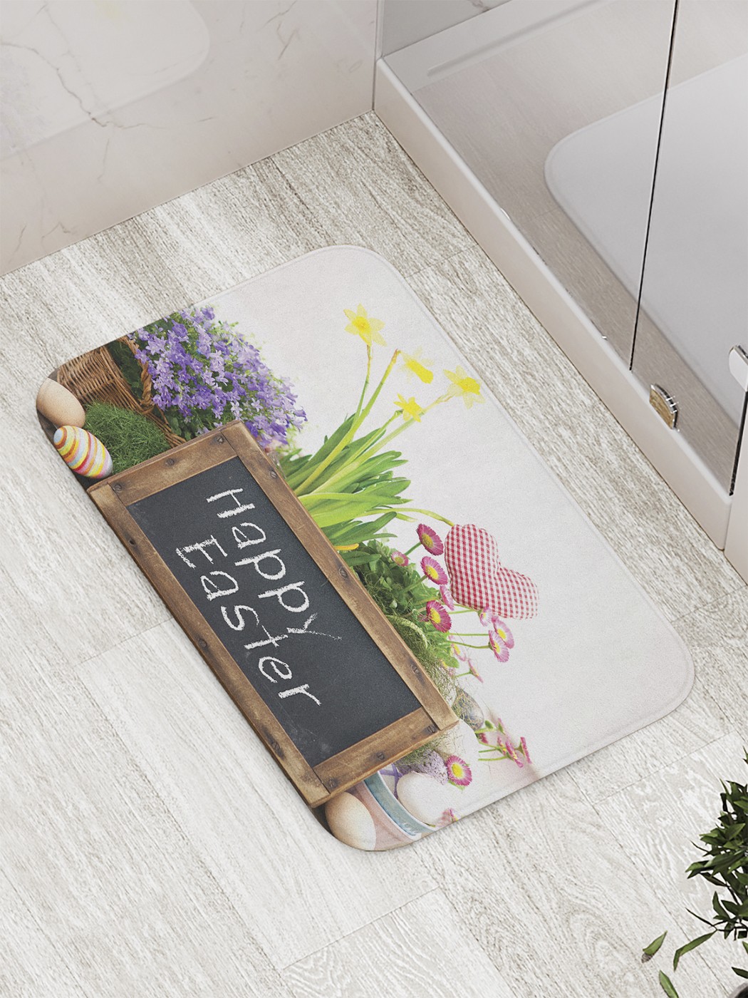 

Коврик противоскользящий для ванной, сауны, бассейна, 77х52 см bath_60254 JoyArty
