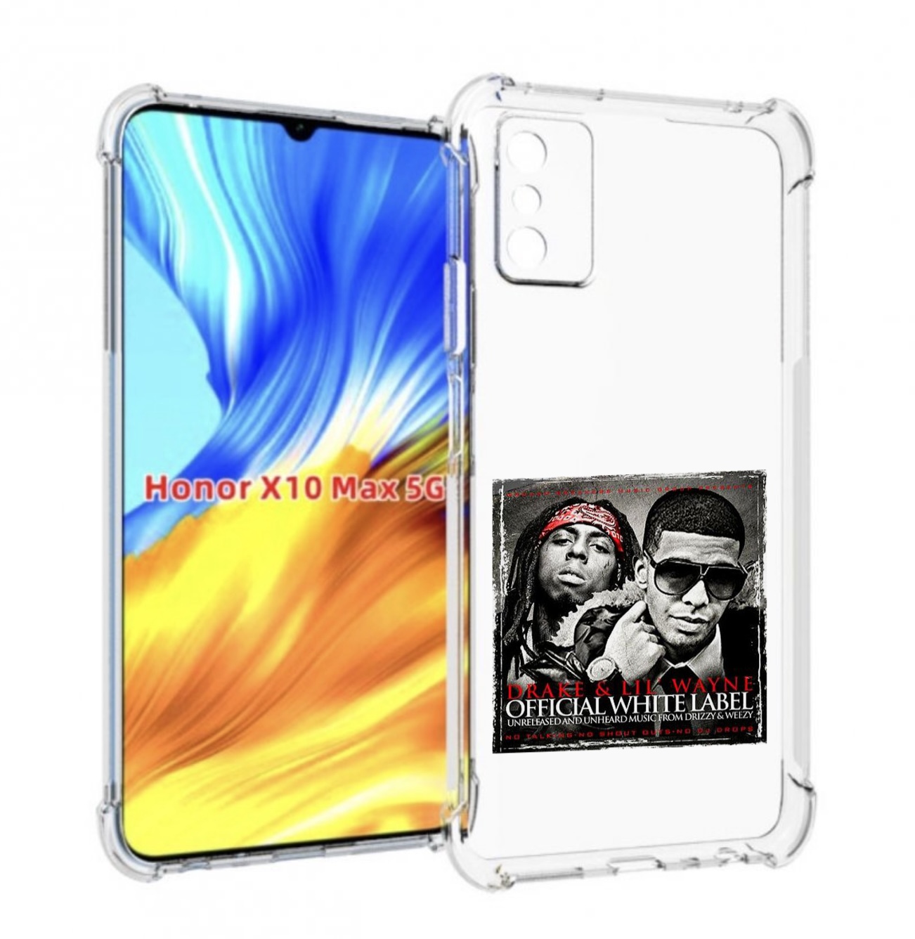 

Чехол MyPads Drake - Official White Label для Honor X10 Max, Прозрачный, Tocco