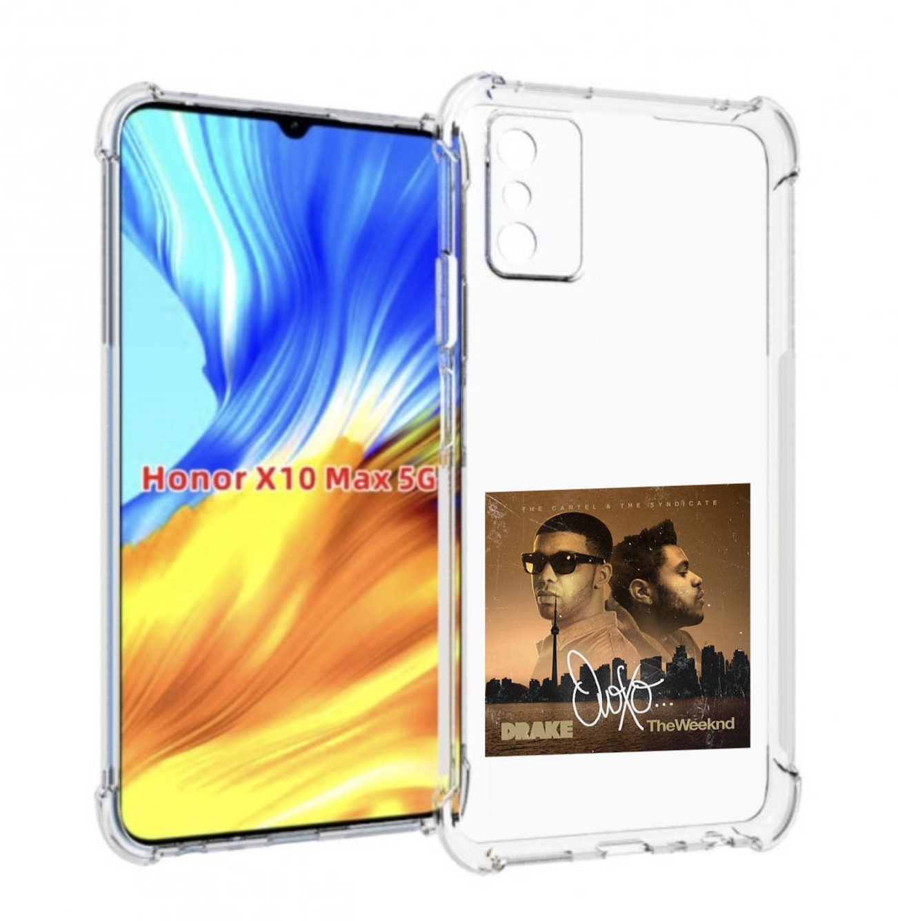 

Чехол MyPads Drake & The Weeknd - OVOXO для Honor X10 Max, Прозрачный, Tocco