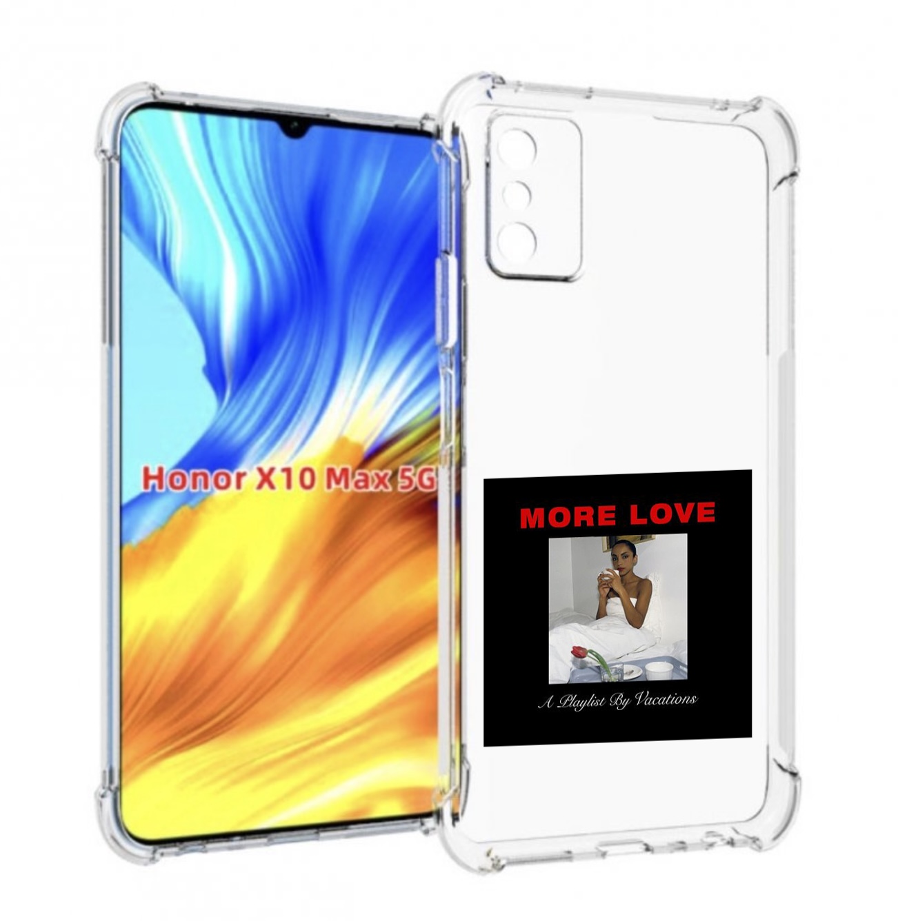 

Чехол MyPads Drake & Sade - More Love для Honor X10 Max, Прозрачный, Tocco