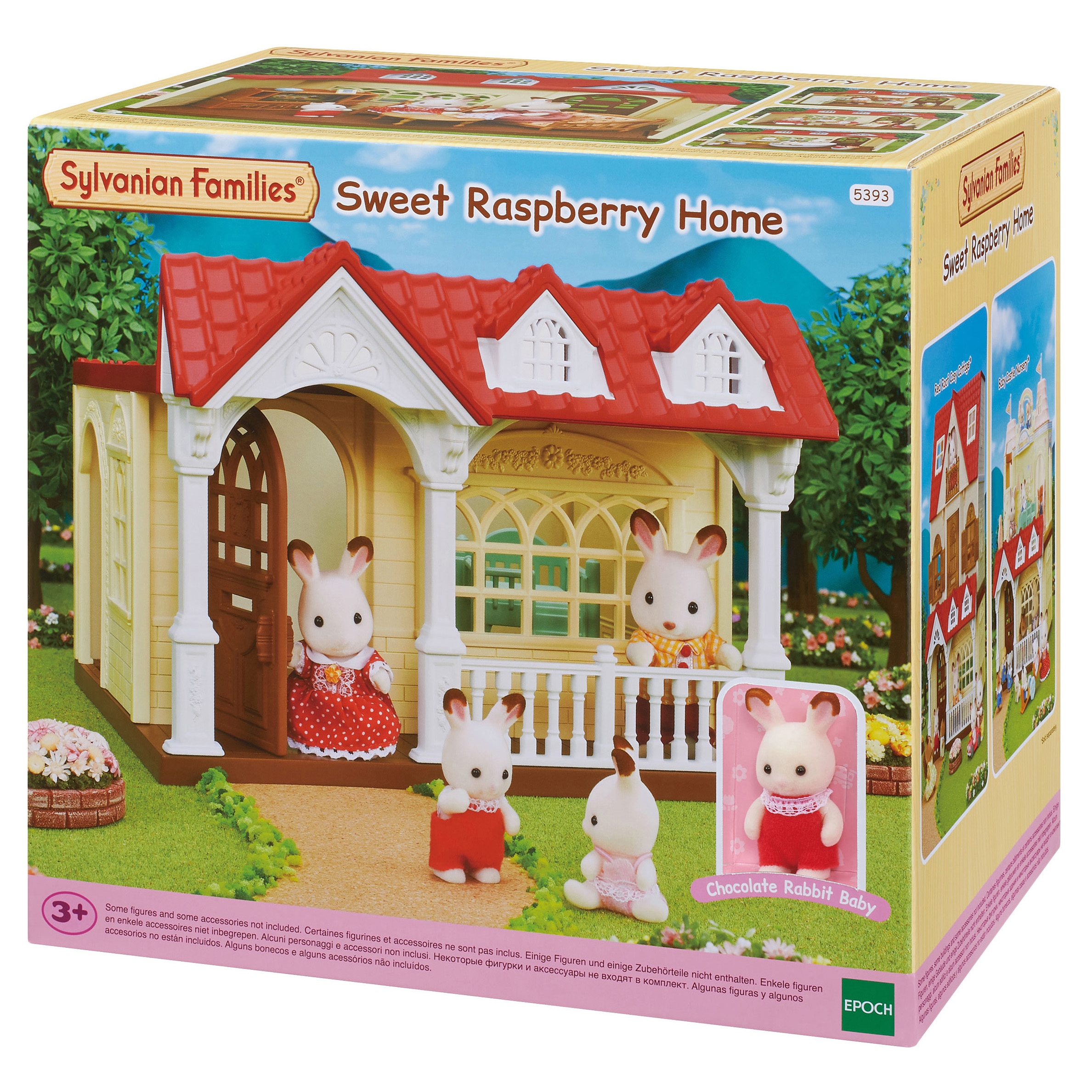 Игровой набор Sylvanian Families Малиновый домик 5393 игровой набор коттедж с зеленой крышей sylvanian families 5610