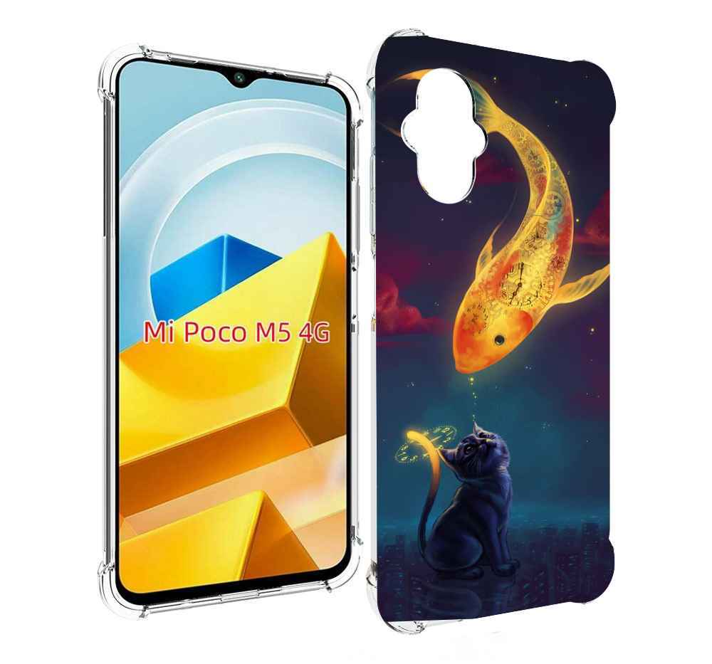 

Чехол MyPads Tocco для Xiaomi M5 золотая-рыбка-часовая, Прозрачный, Tocco