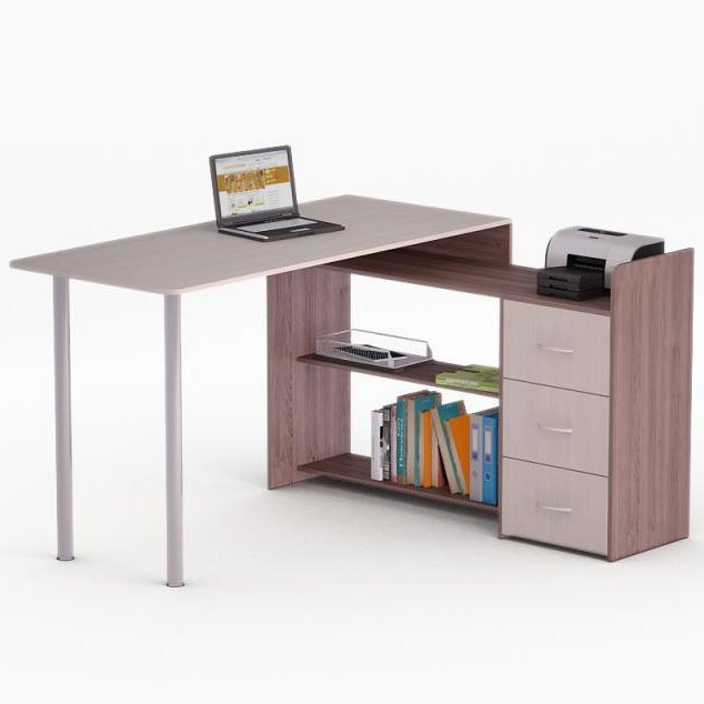 

Компьютерный стол Роберт-21 ШxГxВ 1200*1300*750 Мегамебель, Роберт-21