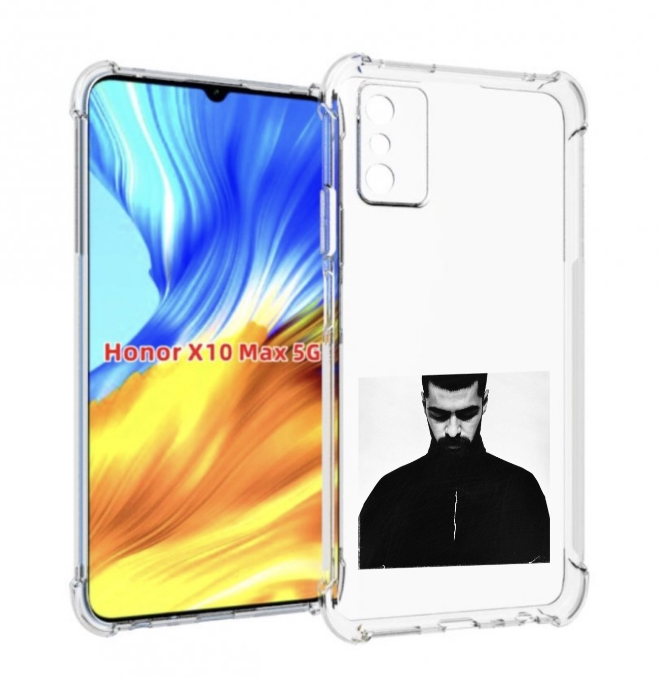 

Чехол MyPads Buster Keaton Miyagi мужской для Honor X10 Max, Прозрачный, Tocco