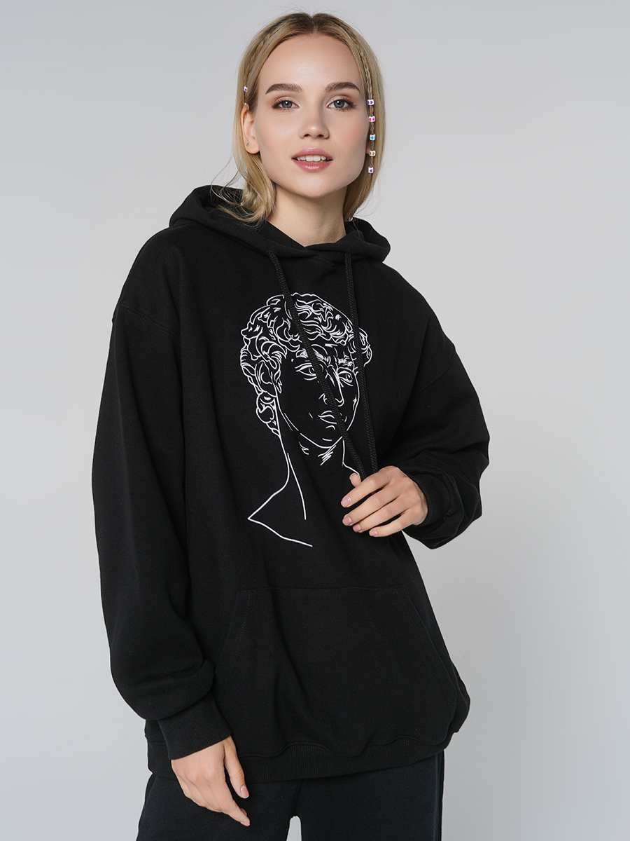 

Худи женское ТВОЕ 81596 черное M-L, 81596