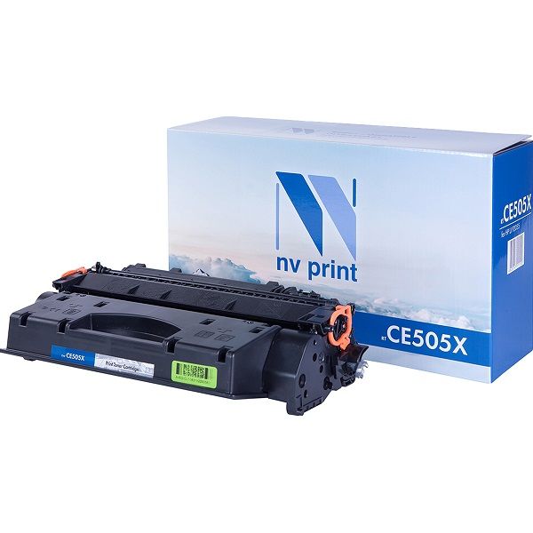 Картридж для лазерного принтера NV Print CE505X аналог HP 05X (CE505X), черный