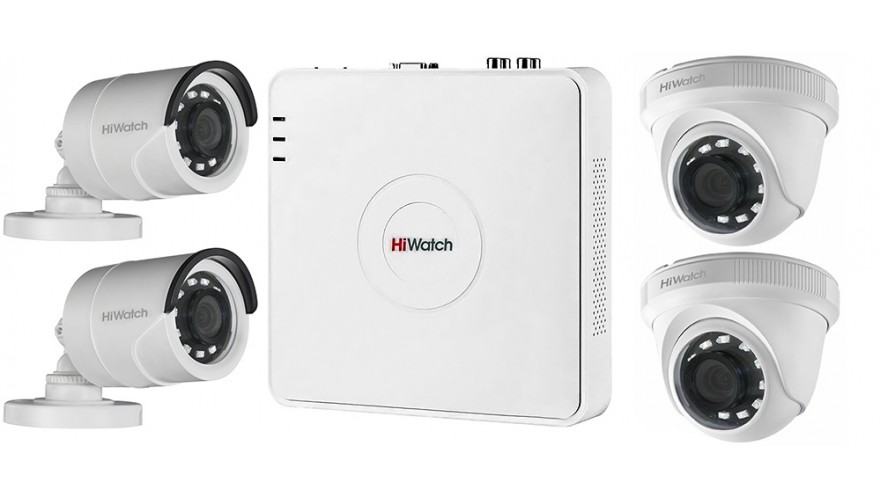 

Комплект видеонаблюдения HiWatch KIT 4N2M2, 4N2M2