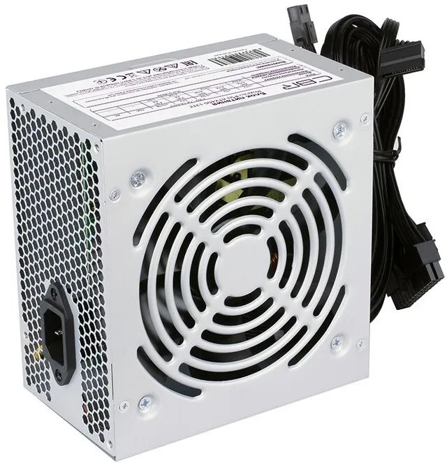 

Блок питания CBR 400W (PSU-ATX400-12EC), Серебристый