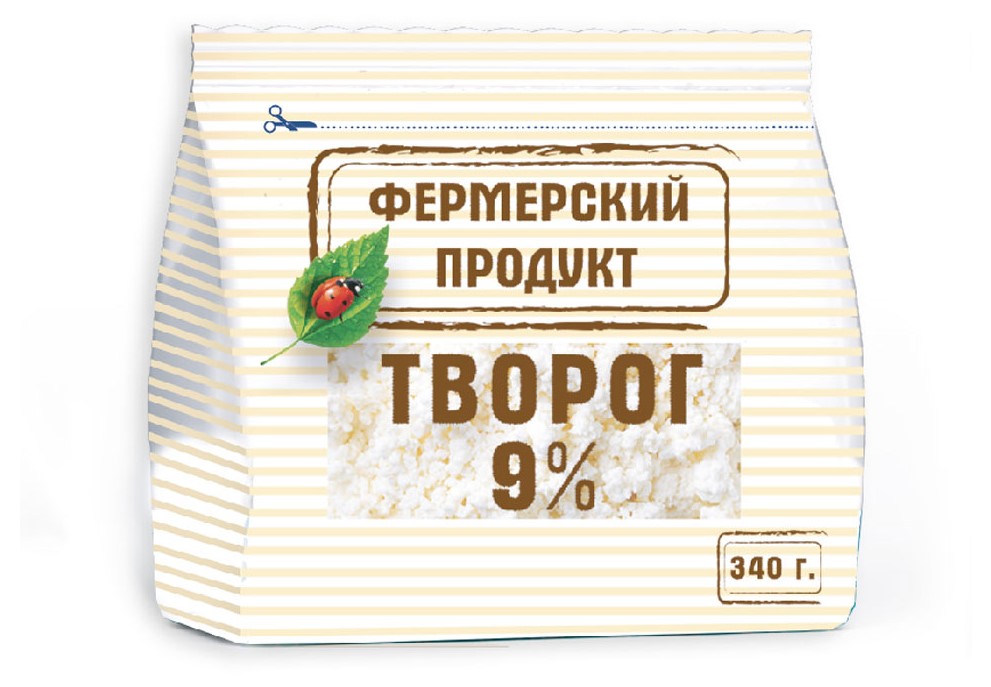 

Творог Фермерский продукт 9% БЗМЖ 340 г