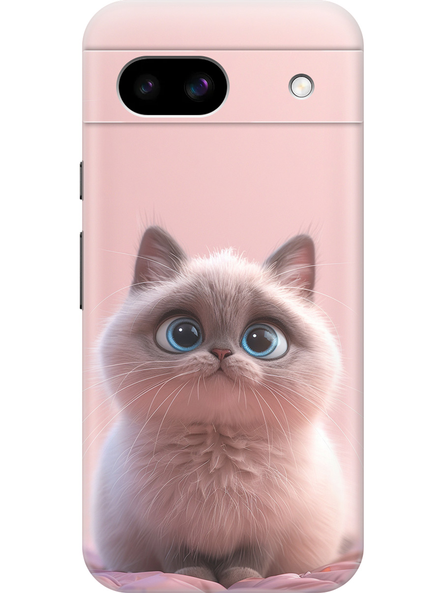 

Силиконовый чехол на Google Pixel 8a с принтом "Милейший котик", Прозрачный;розовый;серый, 784809111