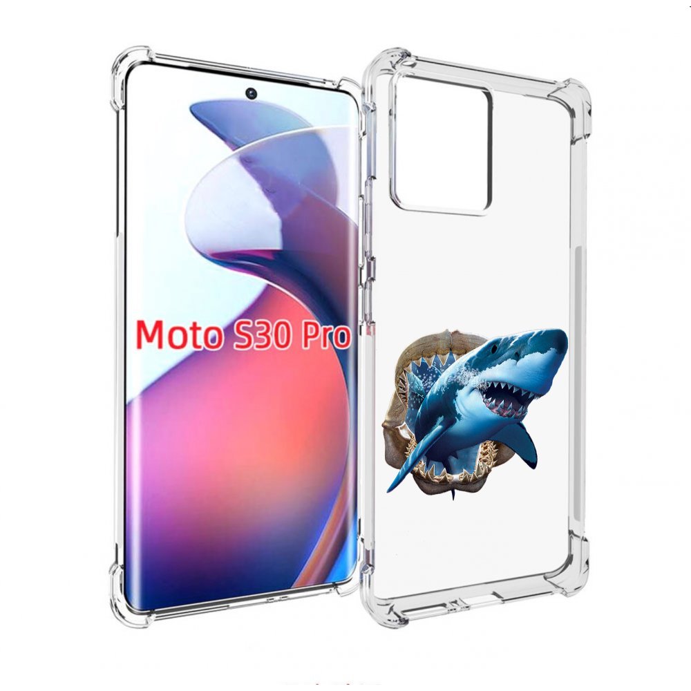 

Чехол MyPads челюсти для Motorola Moto S30 Pro, Прозрачный, Tocco