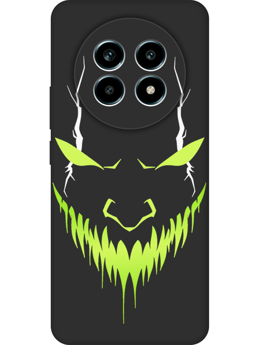 

Силиконовый чехол на Realme 13 Pro с принтом "Evil Face" матовый черный, Черный;белый;зеленый, 784807951