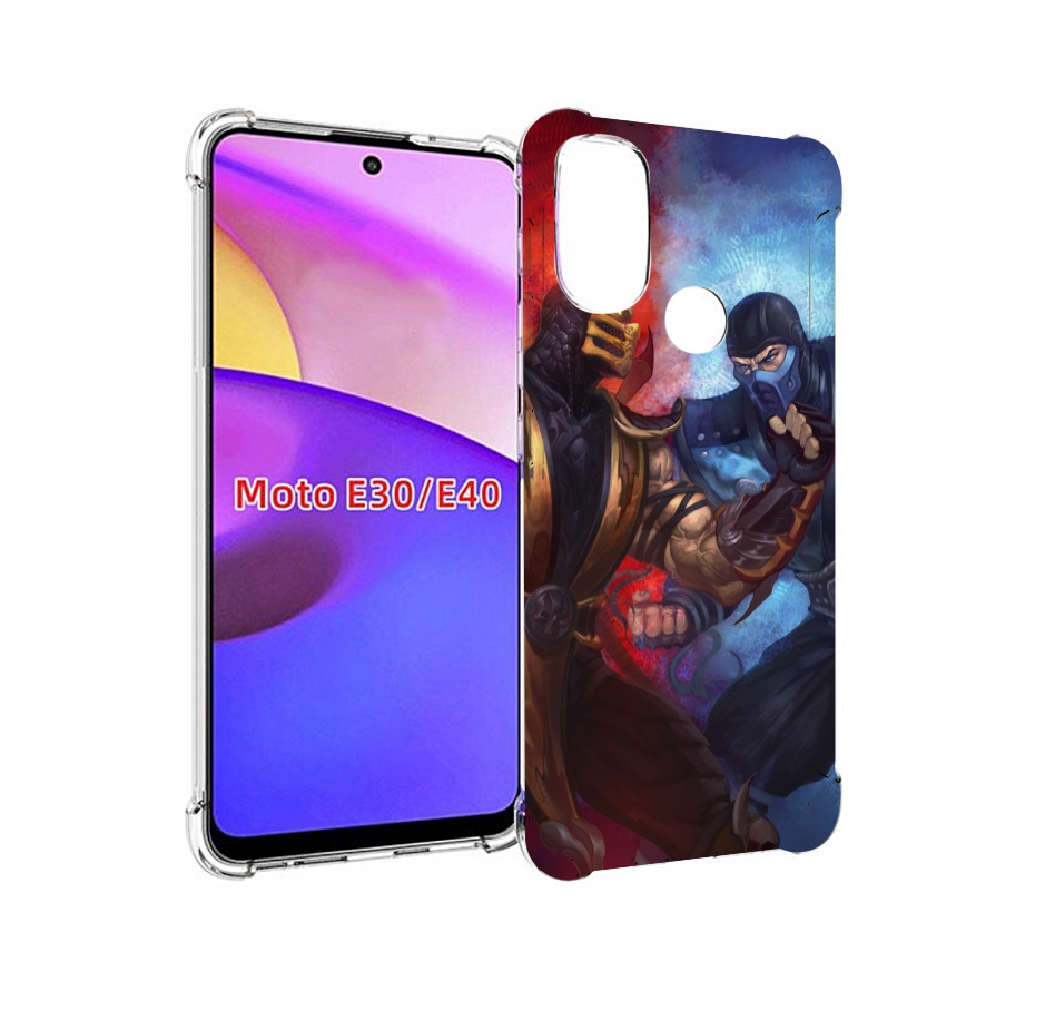 

Чехол бампер MyPads Mortal Kombat art для Motorola Moto E30., Прозрачный, Tocco