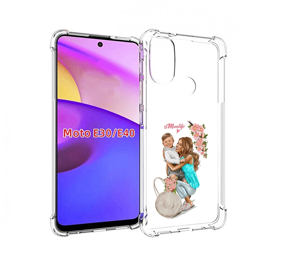 

Чехол бампер MyPads Momlife для Motorola Moto E30., Прозрачный, Tocco