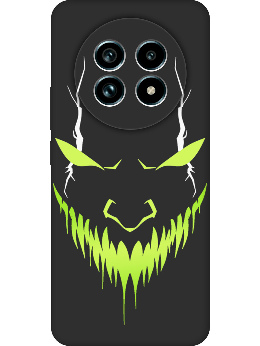 

Силиконовый чехол на Realme 13 Pro+ с принтом "Evil Face" матовый черный, Черный;белый;зеленый, 784808551