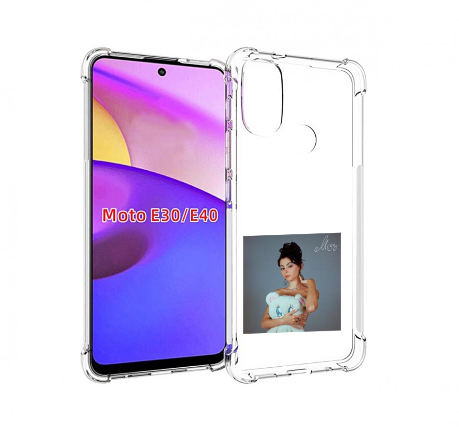 

Чехол бампер MyPads Miss Дора для Motorola Moto E30., Прозрачный, Tocco