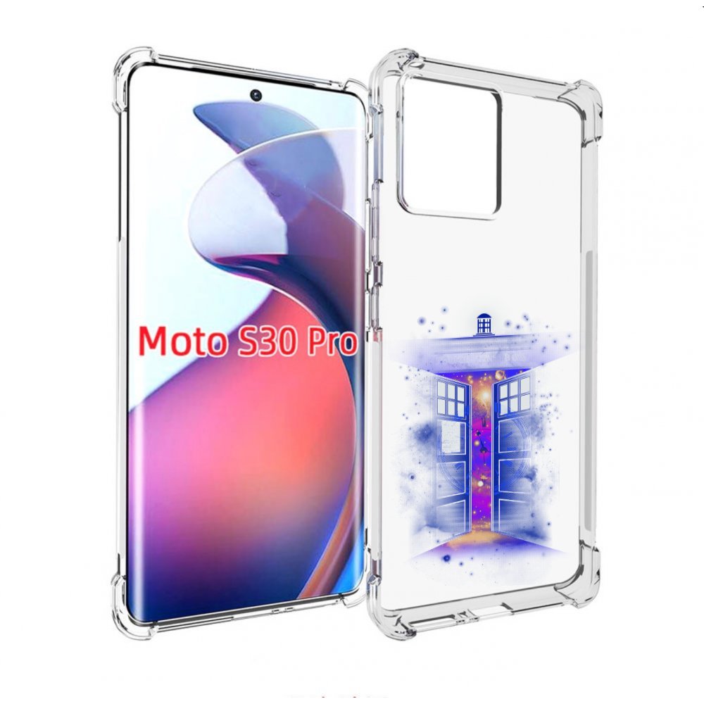 

Чехол MyPads фиолетовый уголок абстракция для Motorola Moto S30 Pro, Прозрачный, Tocco