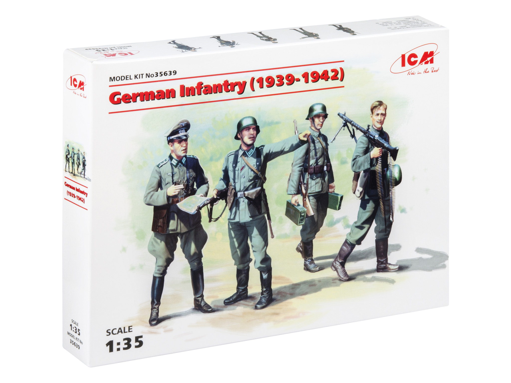 

Сборная модель ICM 1/35 Германская пехота (1939-1942 г.) 35639
