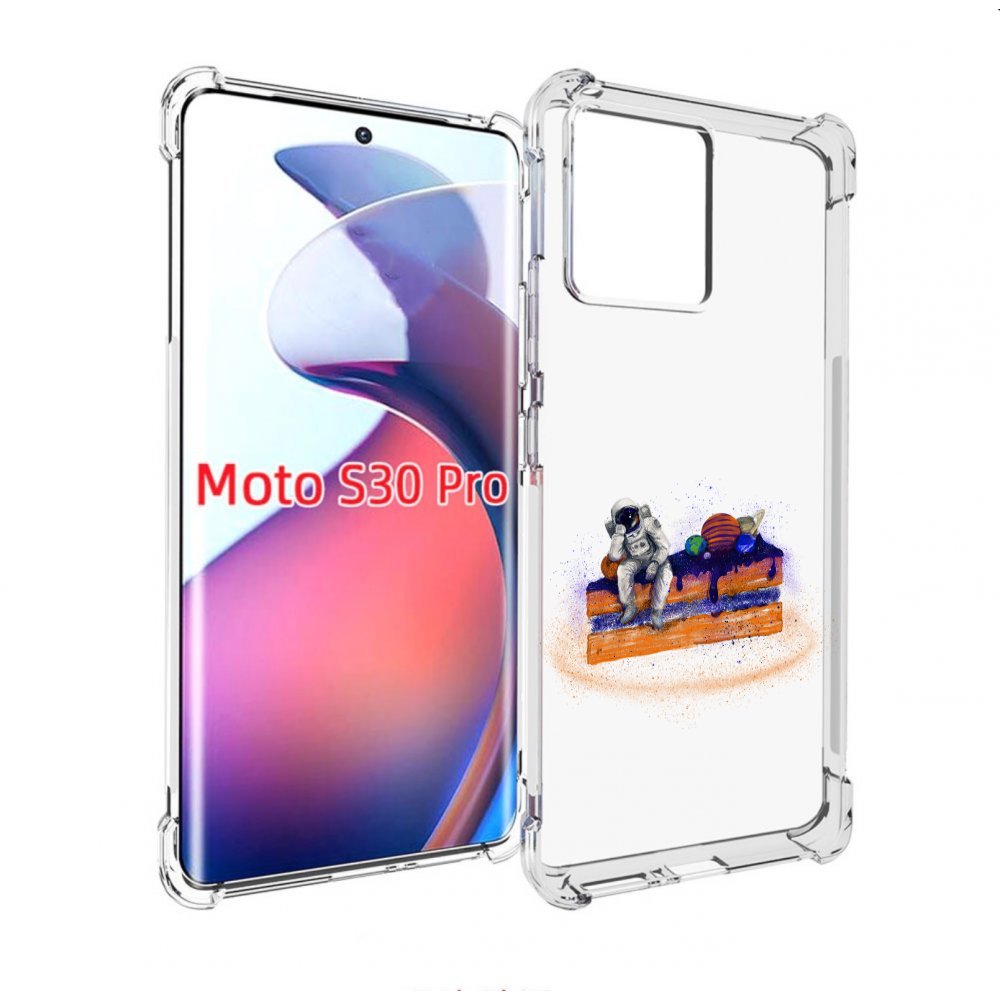 

Чехол MyPads торт с планетами для Motorola Moto S30 Pro, Прозрачный, Tocco