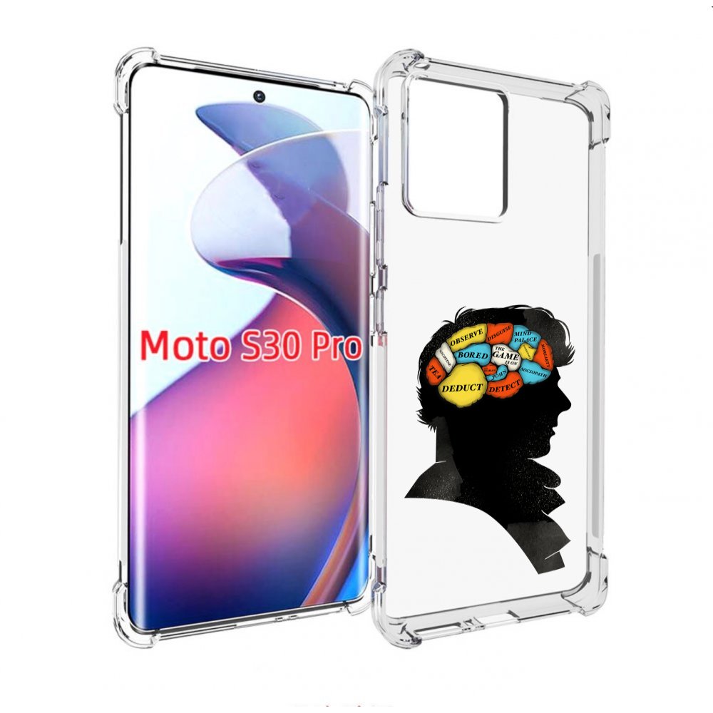 

Чехол MyPads темный рисунок для Motorola Moto S30 Pro, Прозрачный, Tocco