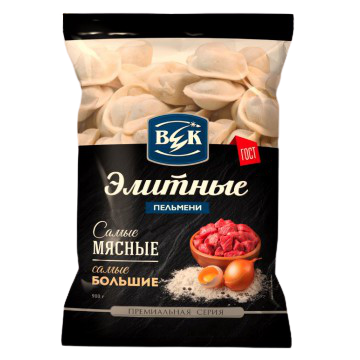 

Пельмени Век Элитные ГОСТ с говядиной и свининой 900 г