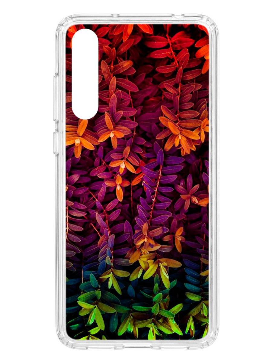 фото Чехол для huawei p20 pro (plus) kruche print neon leaves кruче
