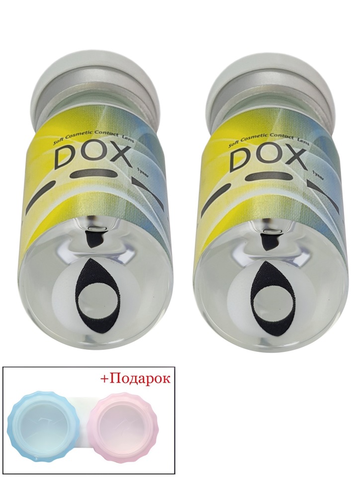 Контактные линзы DOX Crazy50 WHITE CAT+Container 3 линзы R 8,9 0,0