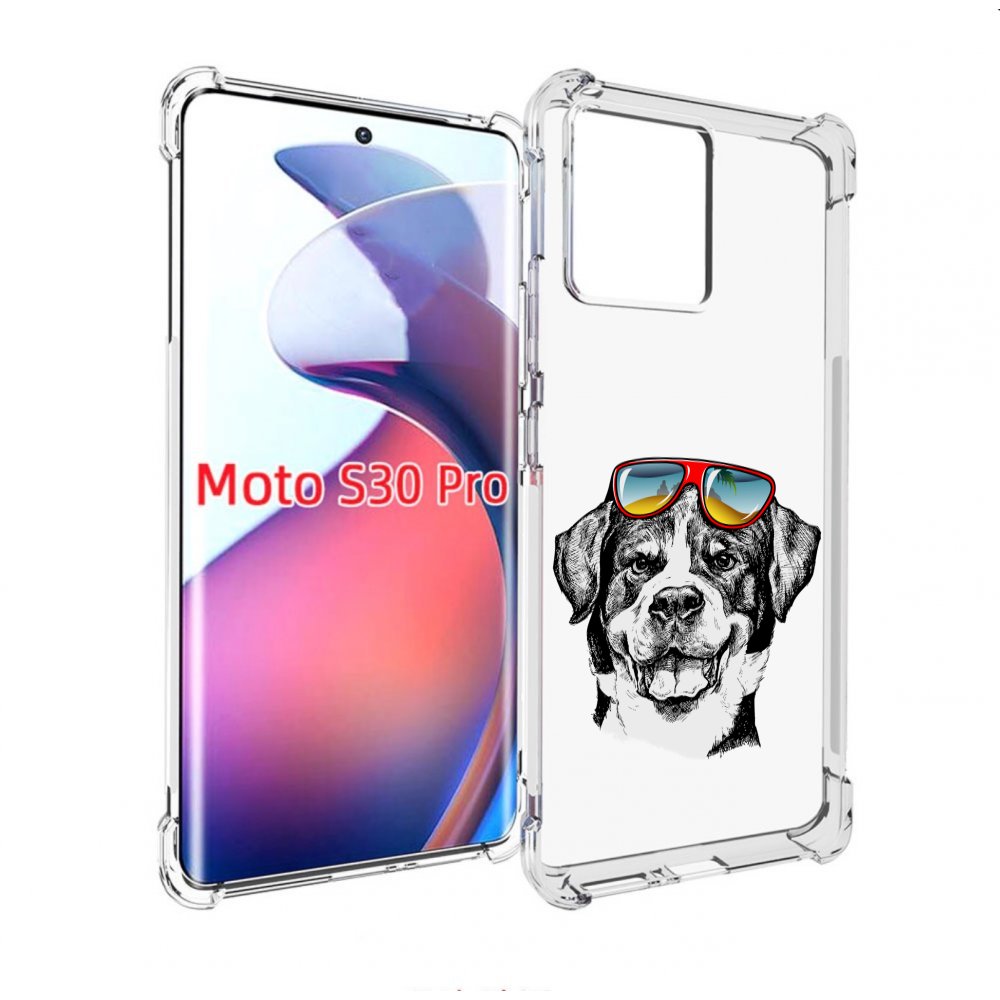 

Чехол MyPads счастливая собака для Motorola Moto S30 Pro, Прозрачный, Tocco