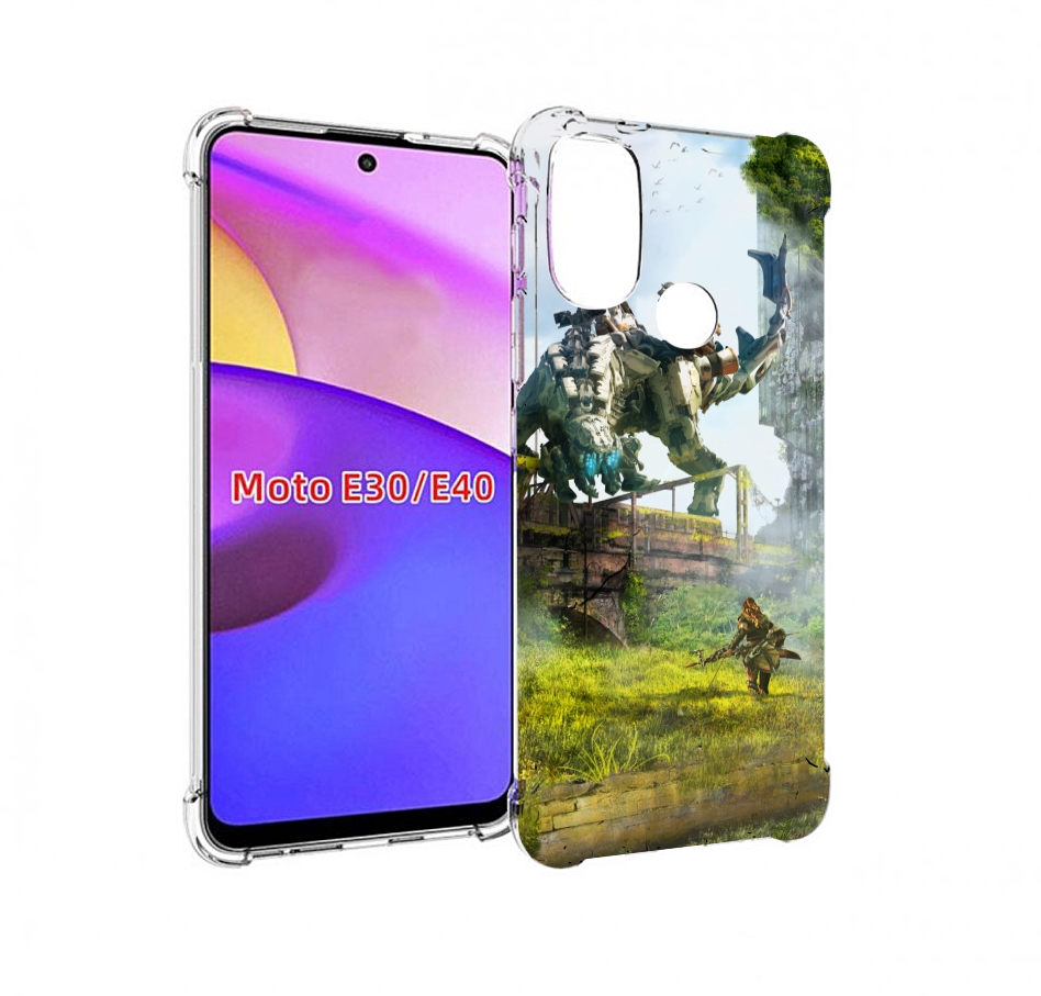 

Чехол бампер MyPads Horizon Zero Dawn для Motorola Moto E30., Прозрачный, Tocco